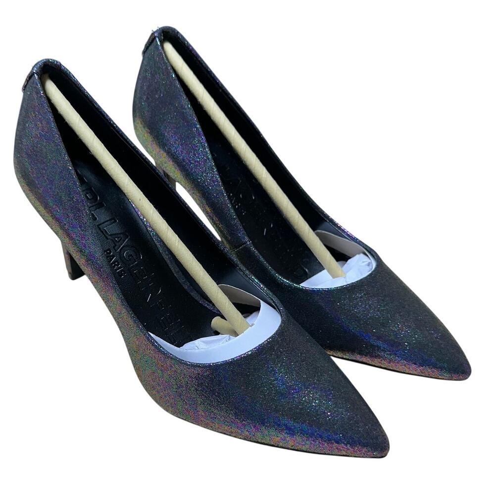 Karl Lagerfeld Paris Royale Pointed Toe Pump in Multi Color Women's Size 6.5 NIB
